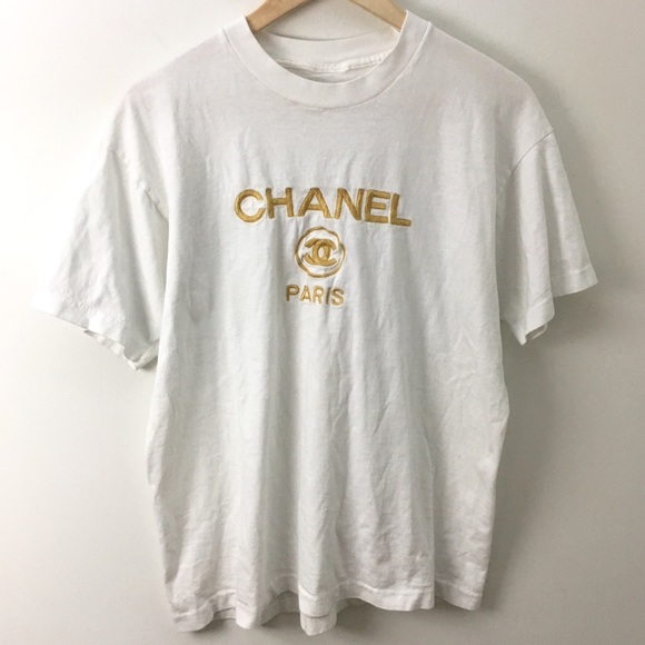 Vintage Chanel Embroidered Tshirt 